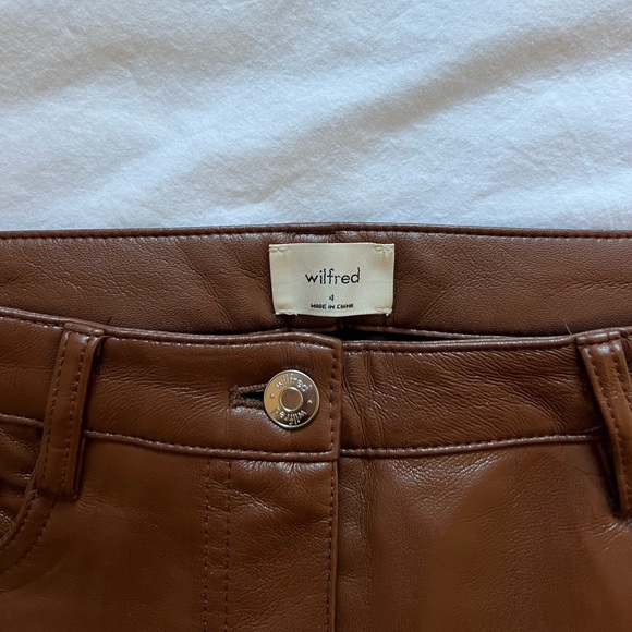 Aritzia Melina Faux Leather Pants - Picture 5 of 7